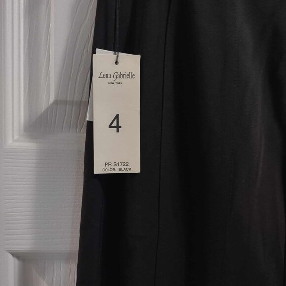 Lena Gabrielle New York Black Flare Skirt Sz 4 NWT PR S1722 - Picture 3 of 4